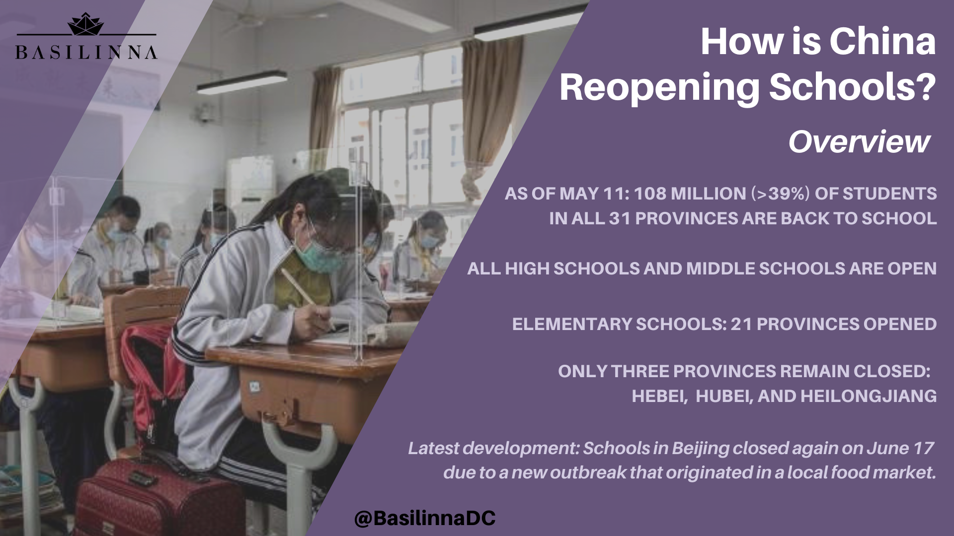 A sign explains that schools are closed due to the coronavirus in How is China Reopening Schools? - Overview