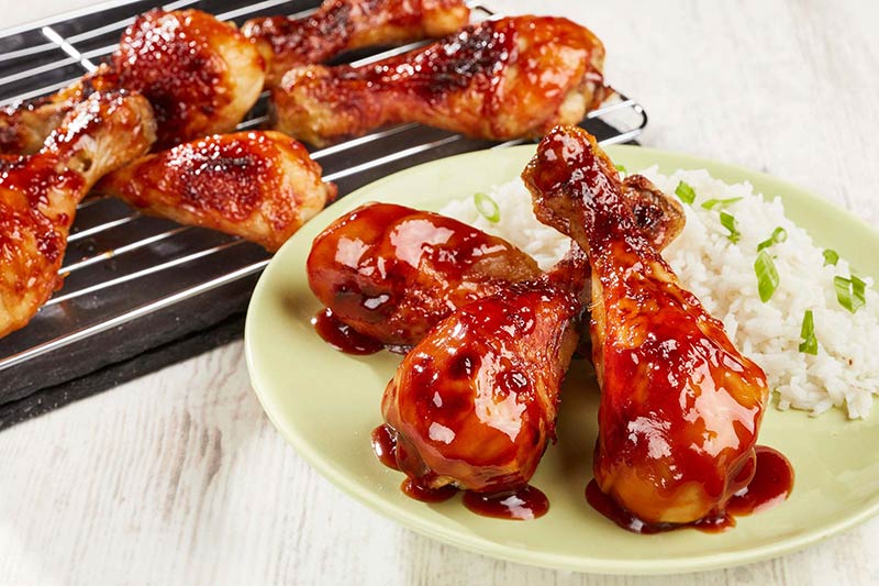 Sticky Sweet BBQ Chicken Drumsticks