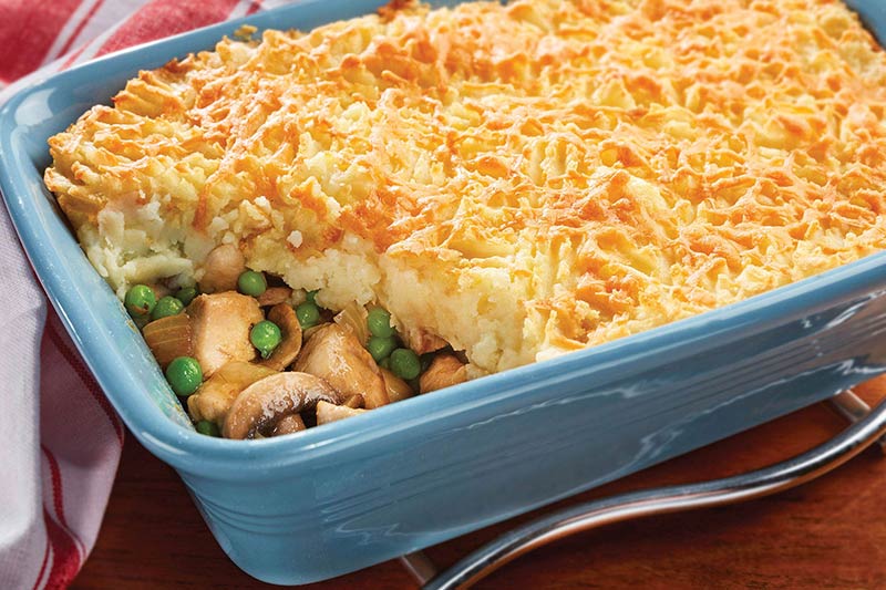 Chicken, Mushroom & Pea Cottage Pie