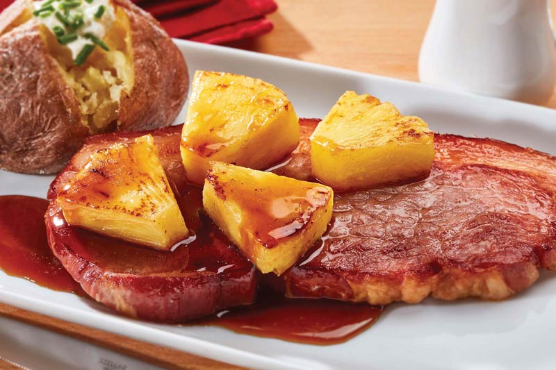 Peppered Pineapple & Coca-Cola Glazed Gammon