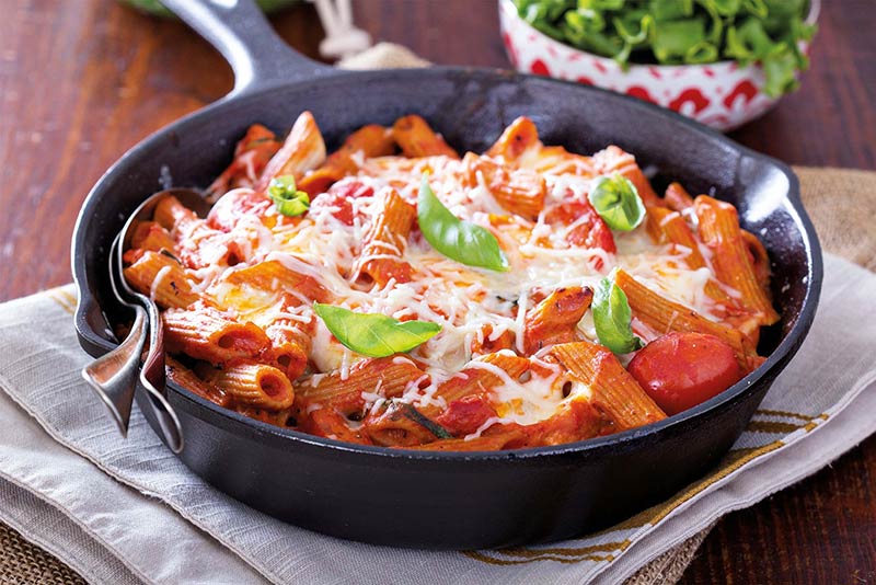 Tomato & Basil Pasta Bake