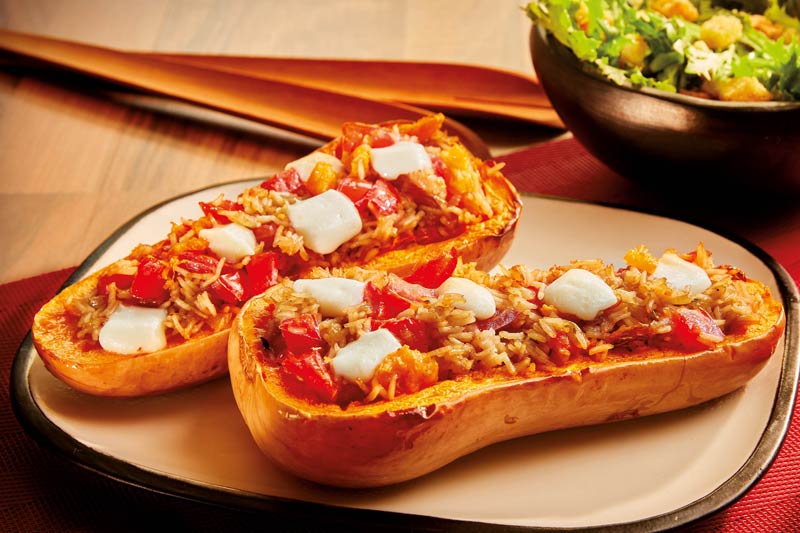 Butternut Squash with Rice