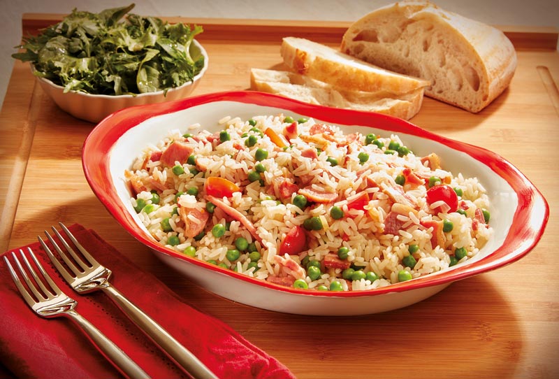 Pea, Bacon And Tomato Risotto