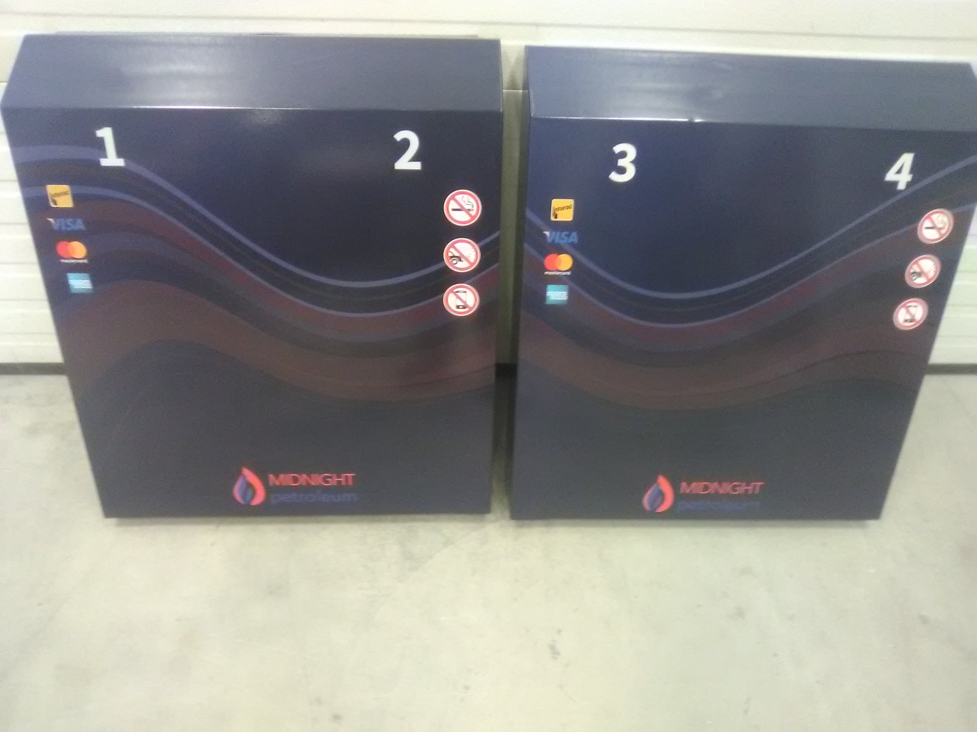 Commercial Fuel Pump Station Signage