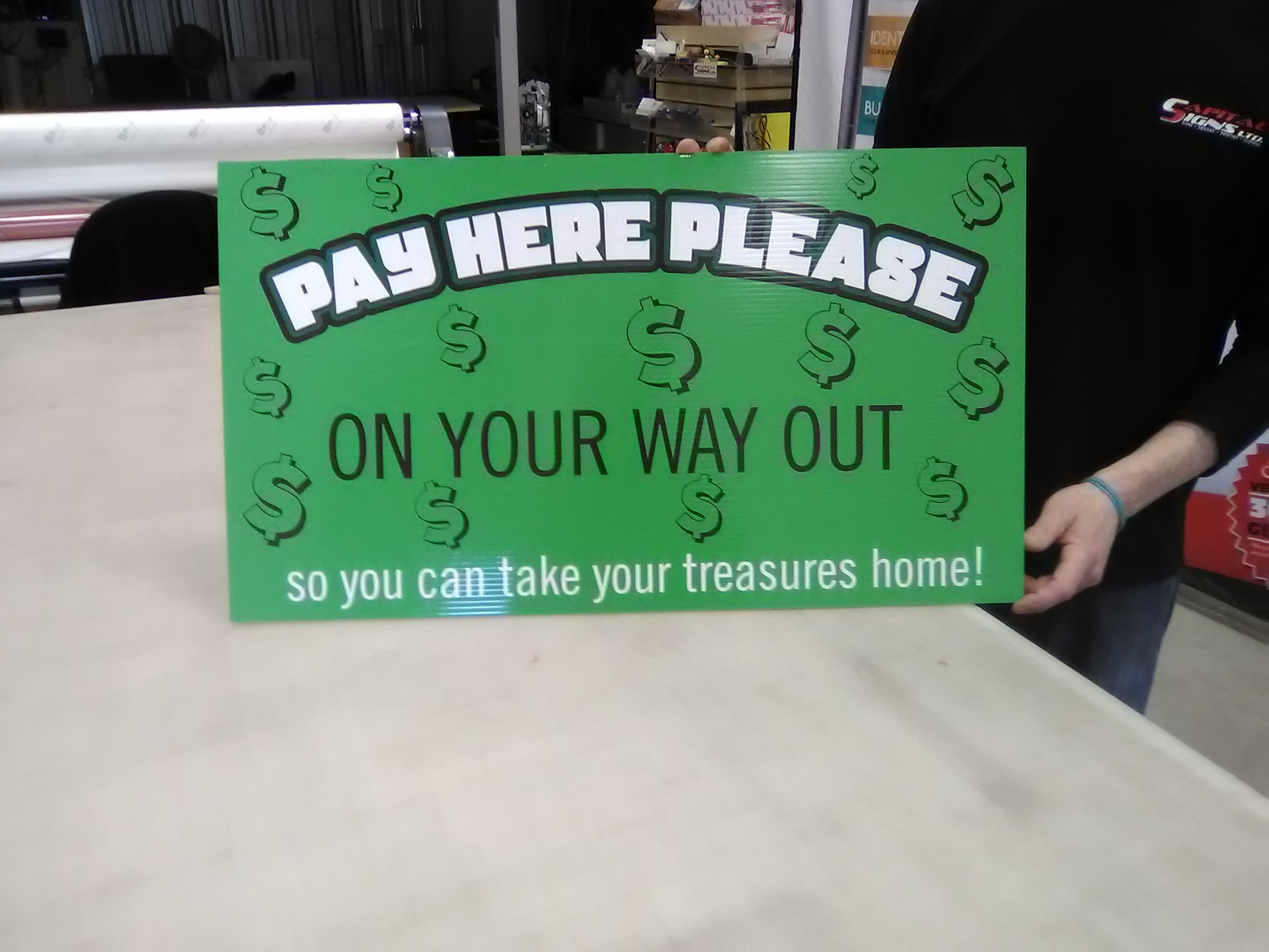 Customer Store Signage