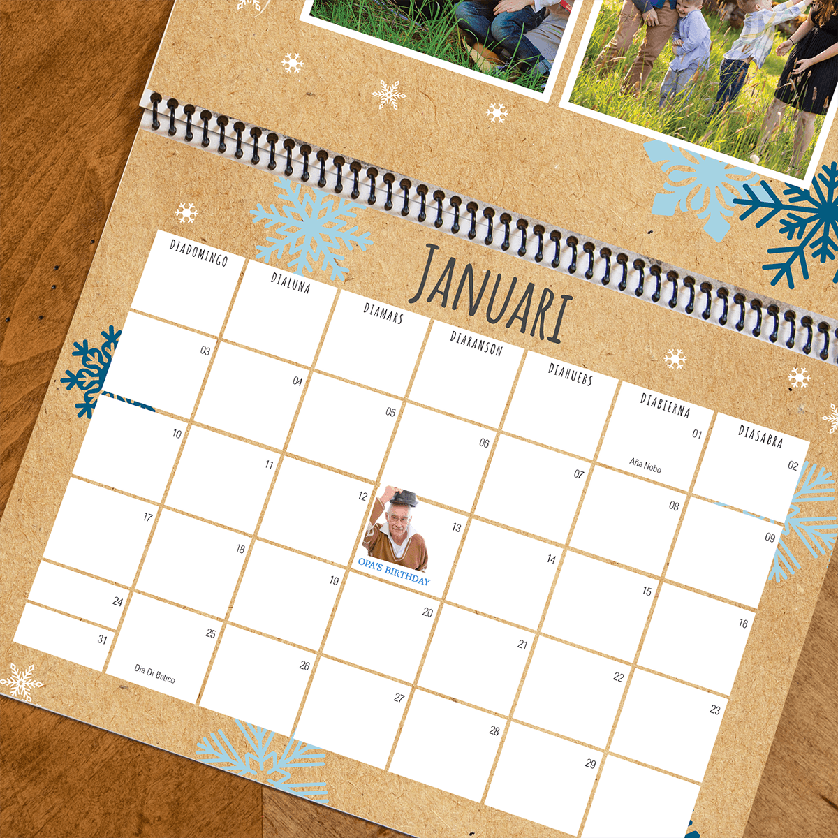 Aruba Kraft Wall Calendar