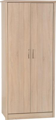 Lisbon 2 Door Wardrobe Light Oak