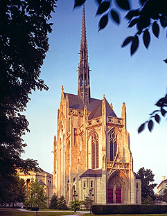 Exterior View from the North West Lawn