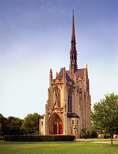 Exterior View from the South West Lawn