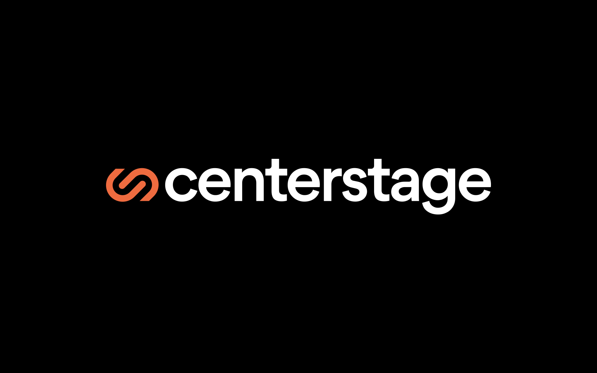 Centerstage logo on black