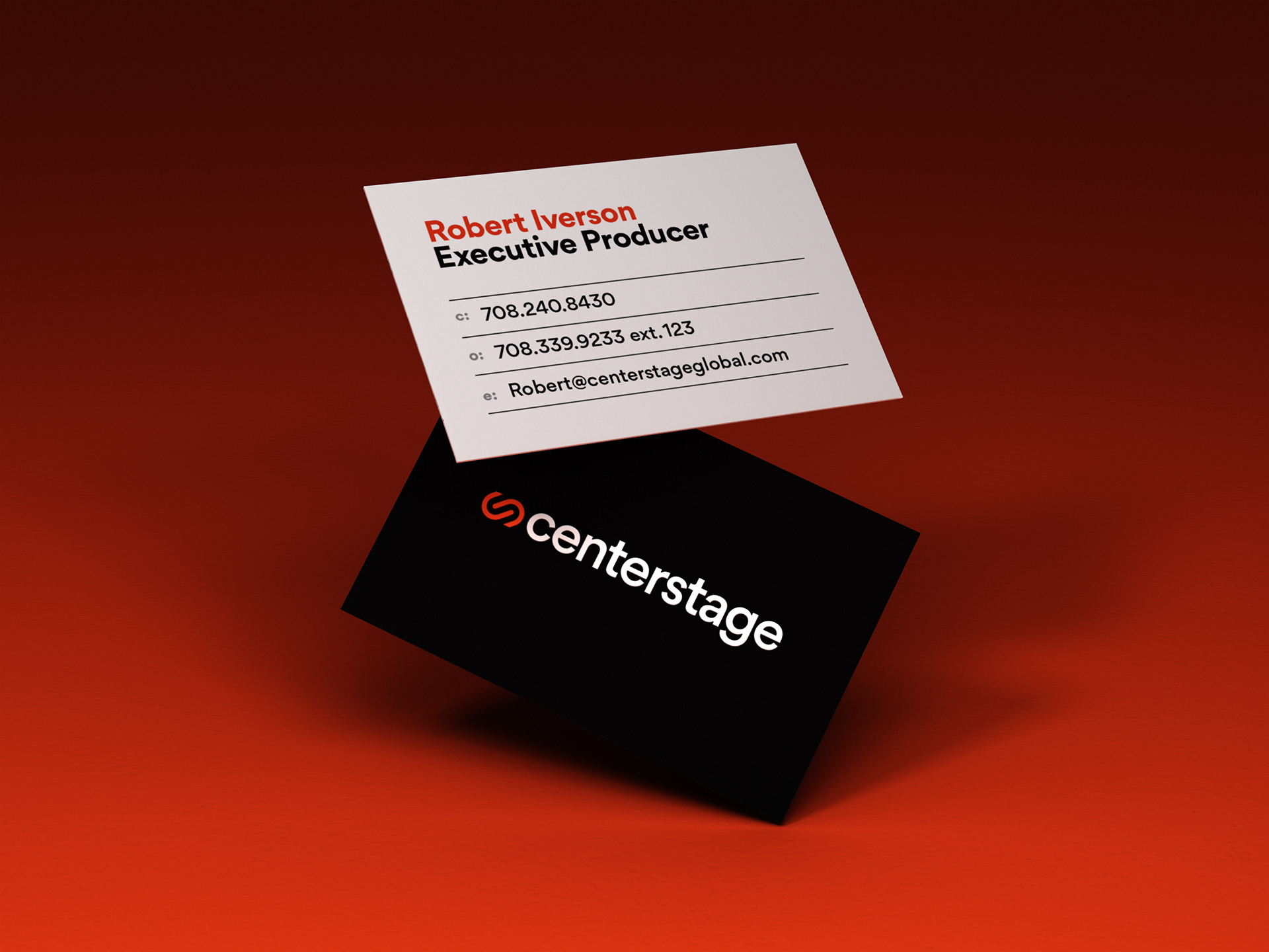 Centerstage business cards