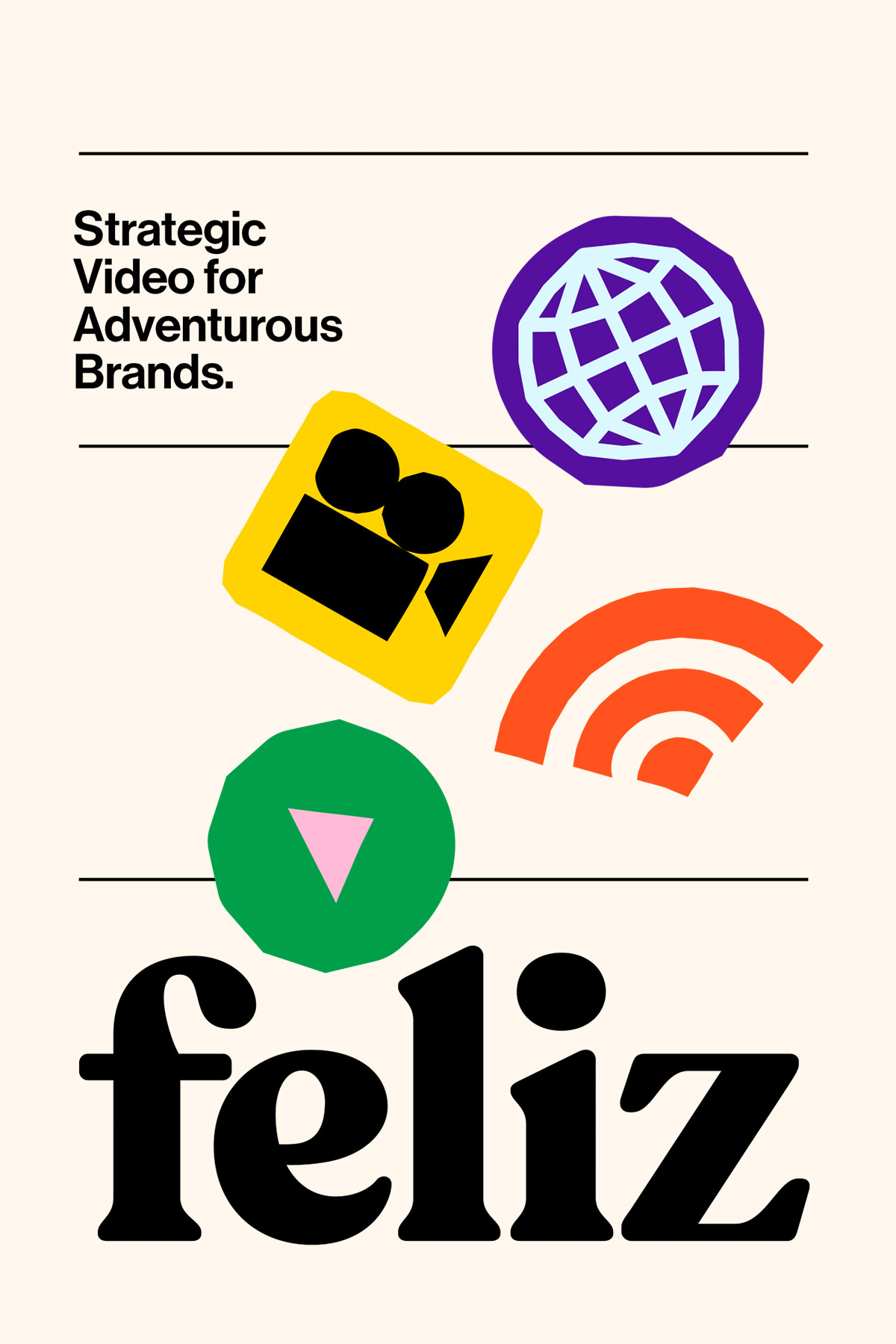 Feliz Productions branding mockup