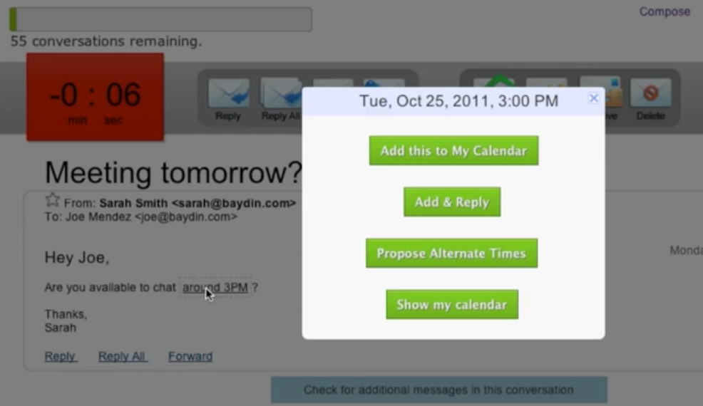 Outil The email game pour mieux gérer ses mails