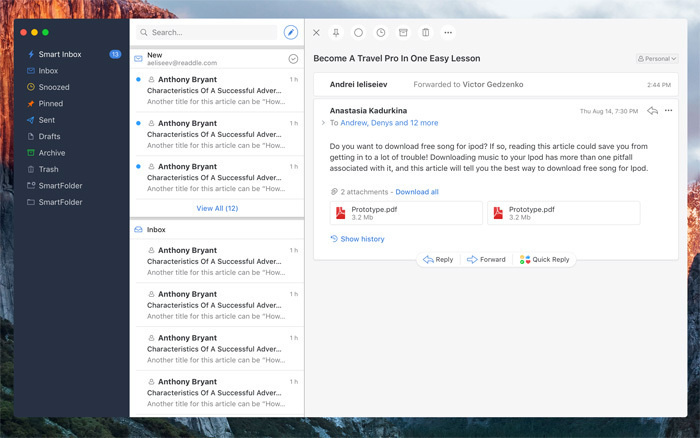 Outil Spark pour mieux gérer ses mails