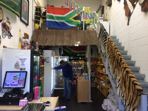 Robert working in his photography studio with a client