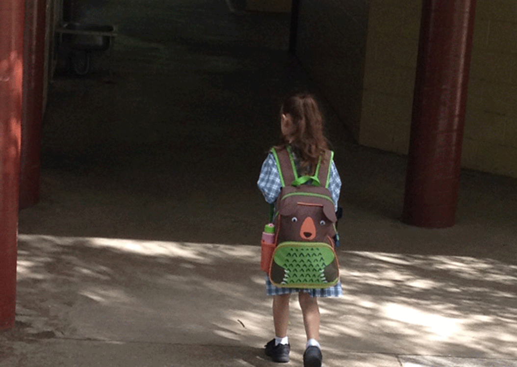 Queensland school child walks into school with pest control record keeping.