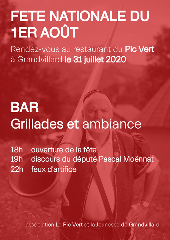 Le Pic Vert fête le 1er août 2020