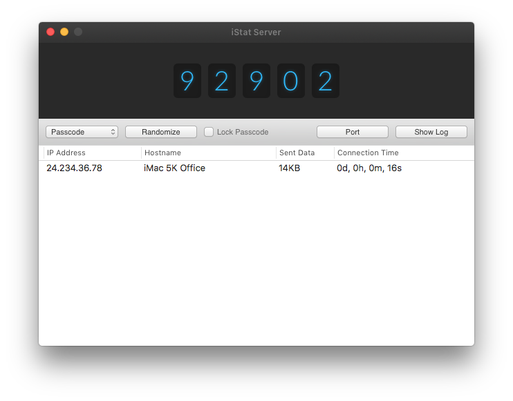 iStat Passcode