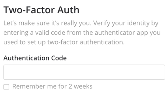 Two-Factor Authentication