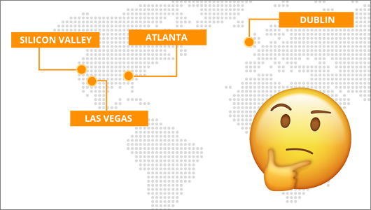 Data center map