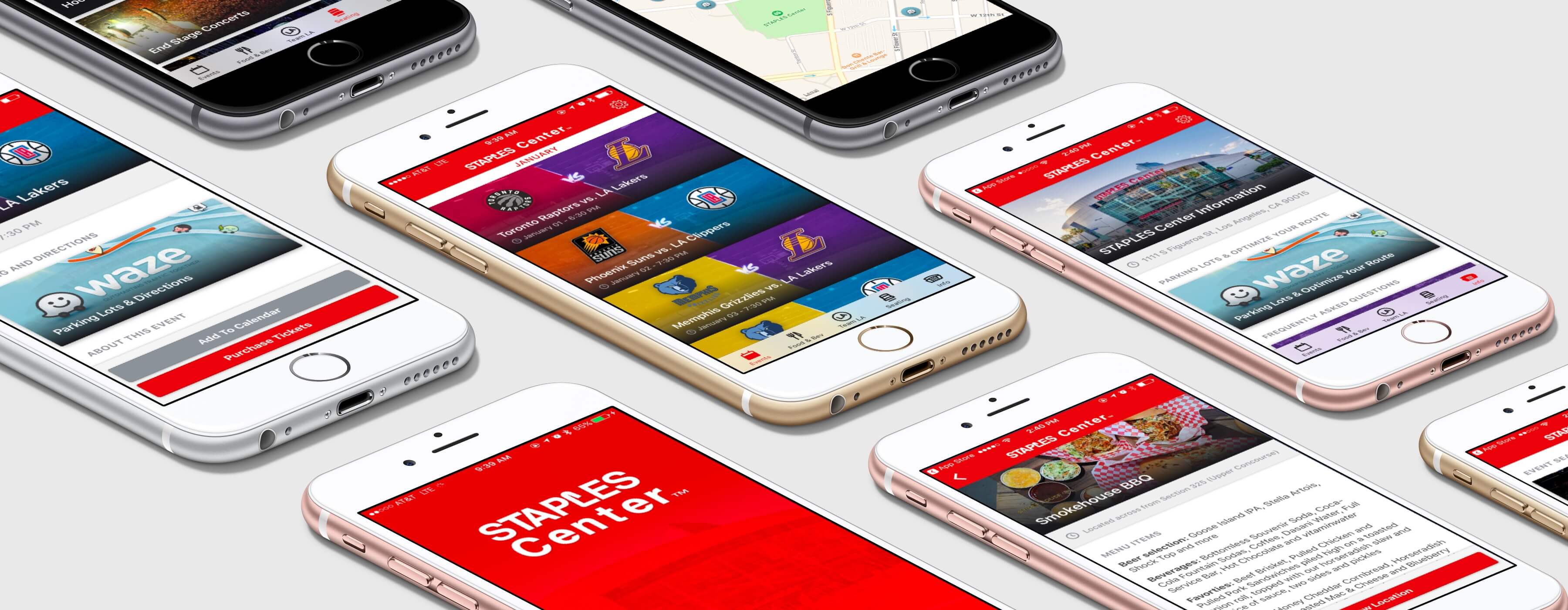 iOS & Android App Development for Staples Center