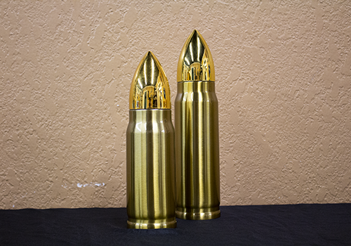 Gold 17oz and 12oz Bullet Thermos