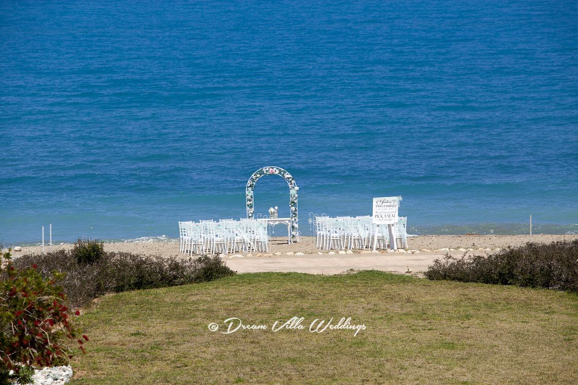 marriage ceremony on the beach in paphos