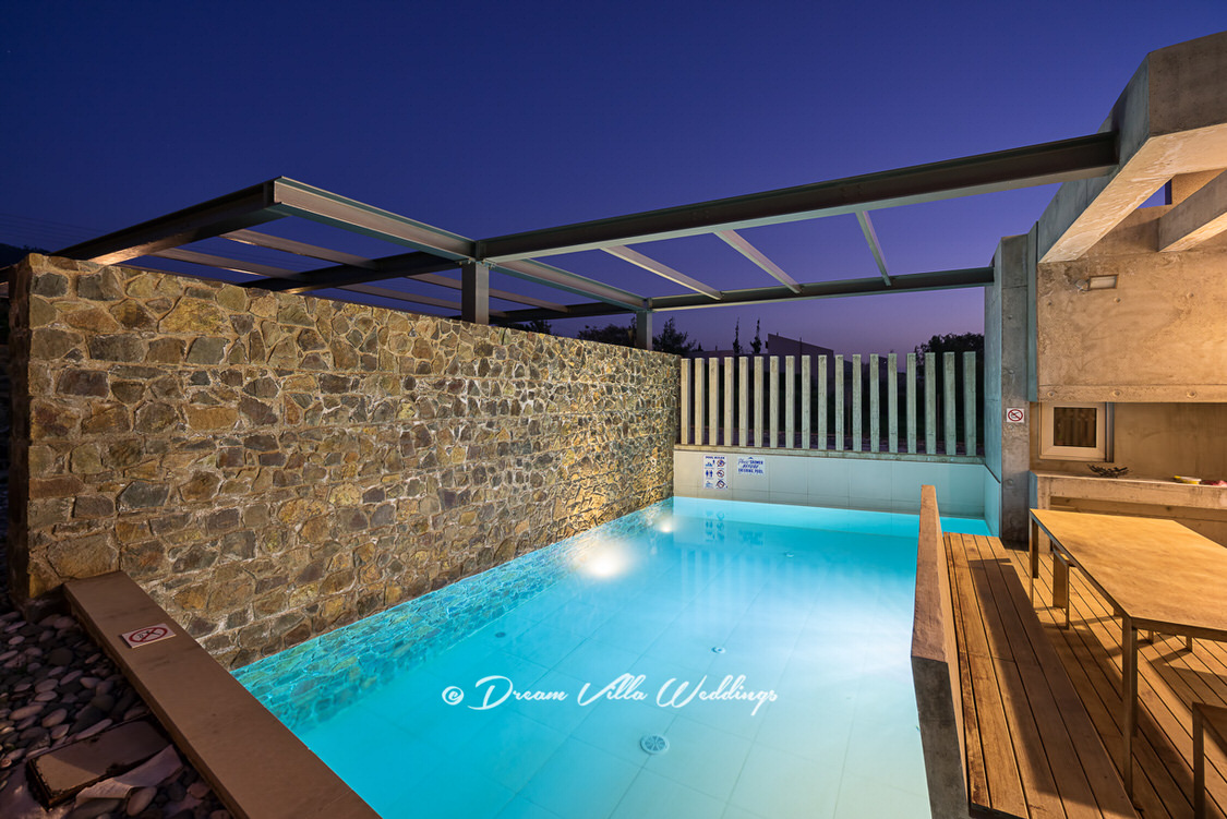 sea front wedding villa with private pool