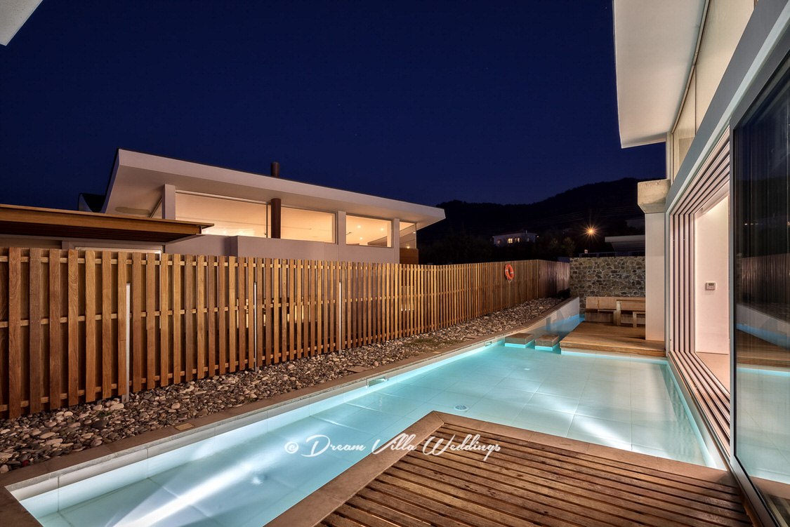 ultra-modern sea front wedding villa