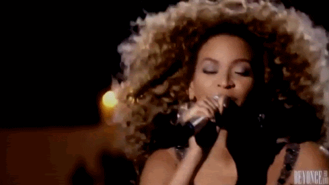 Beyonce Singing GIF