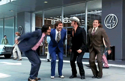 Jumping businessmen GIF