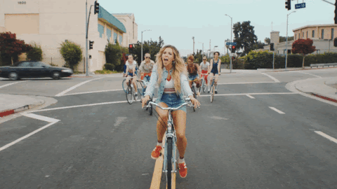 Rachel Platten music video bike bikes biking GIF