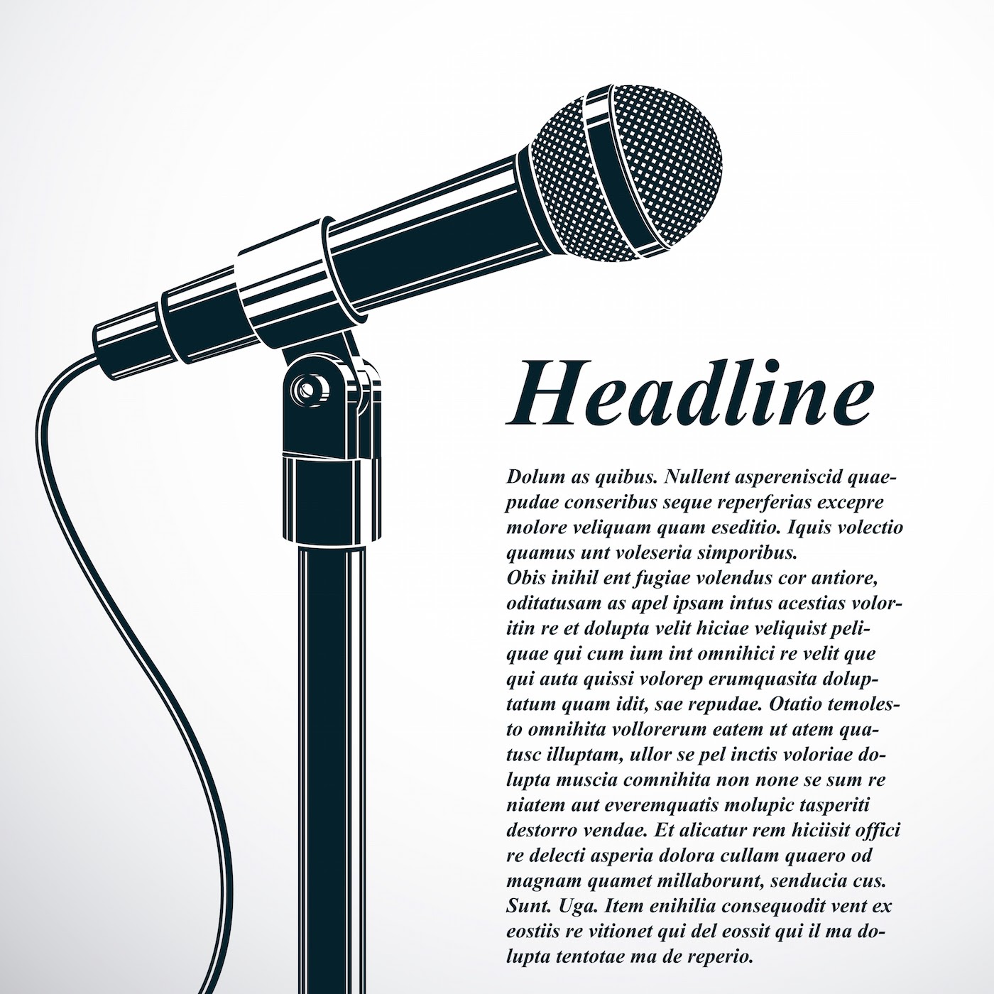 Show advertising flyer template