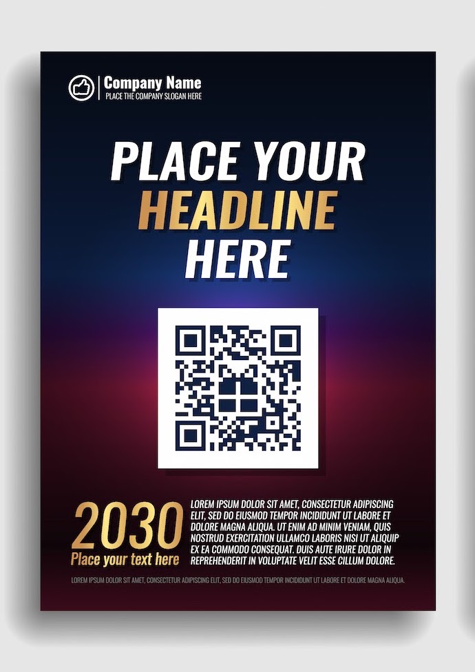 fundraising flyer ideas: QR Code