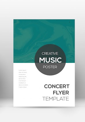 gala invitation: Modern poster invitation template