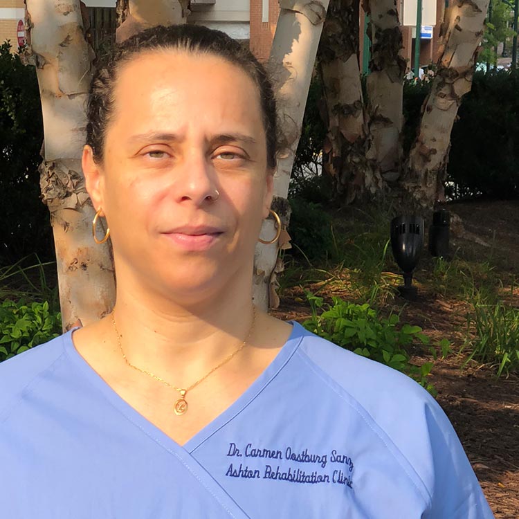 Carmen Oostburg Sanz, DC | Ashton Rehabilitation Clinic, Silver Spring, MD