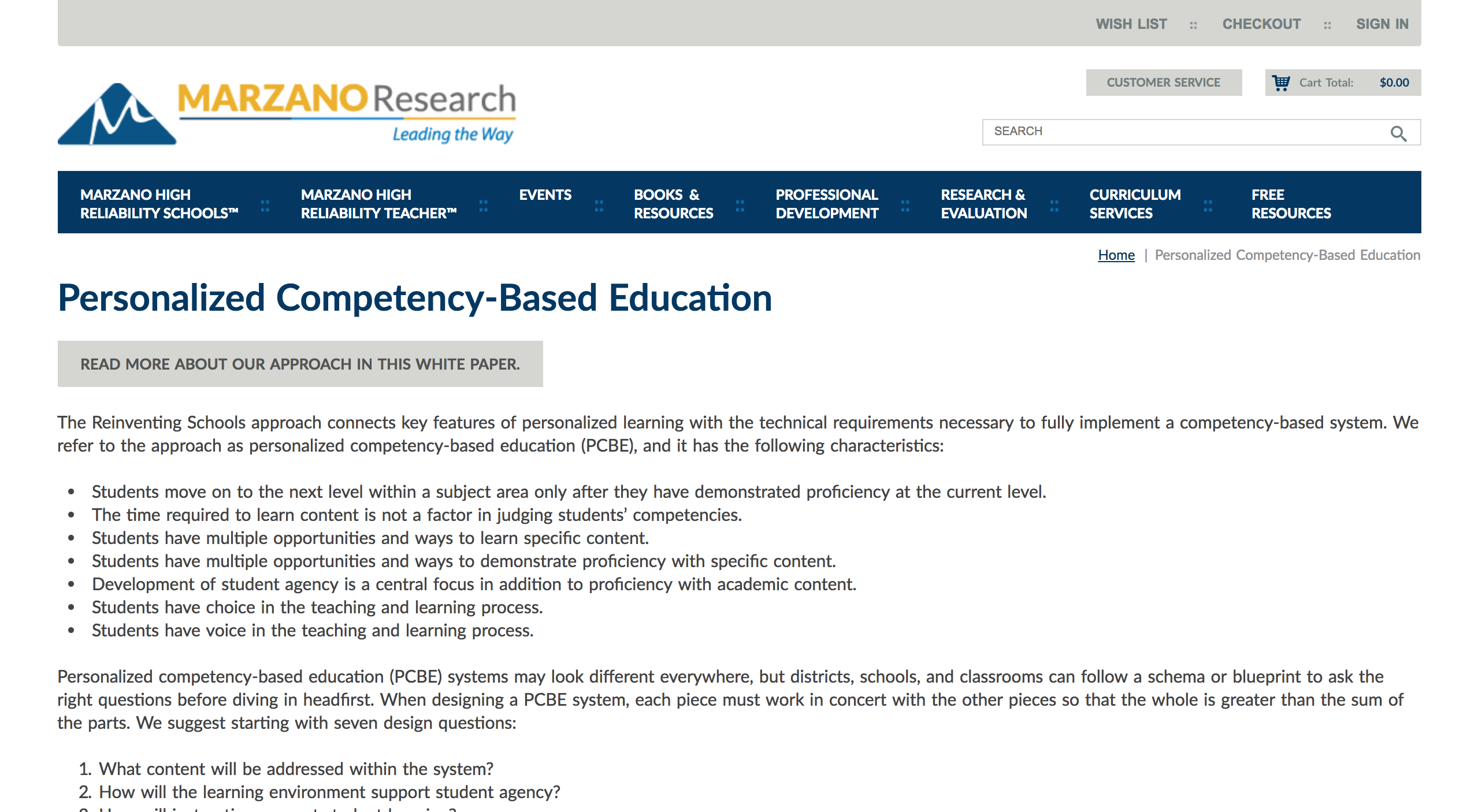 Personalized Competency Based Education