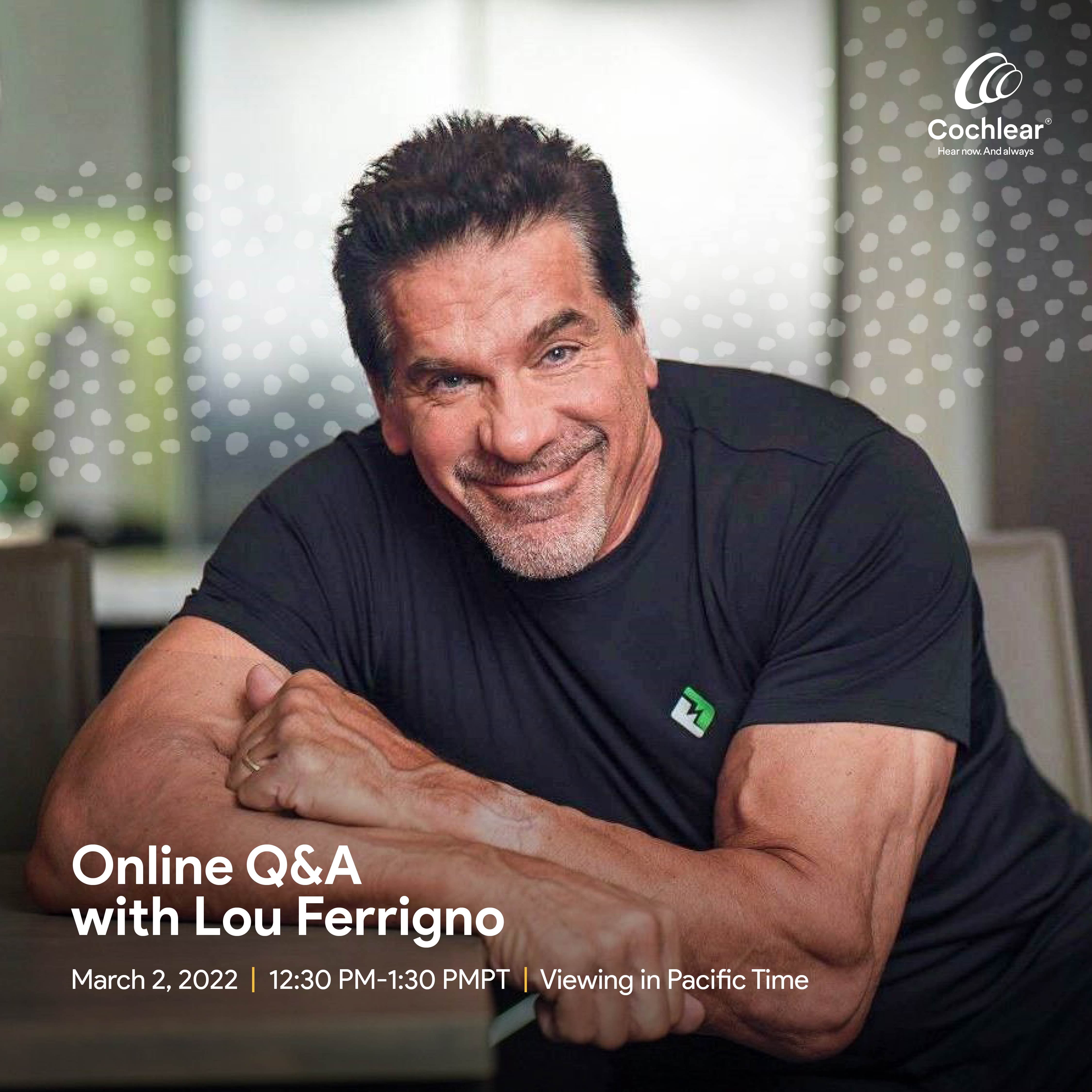 Online Q&A with Lou Ferrigno