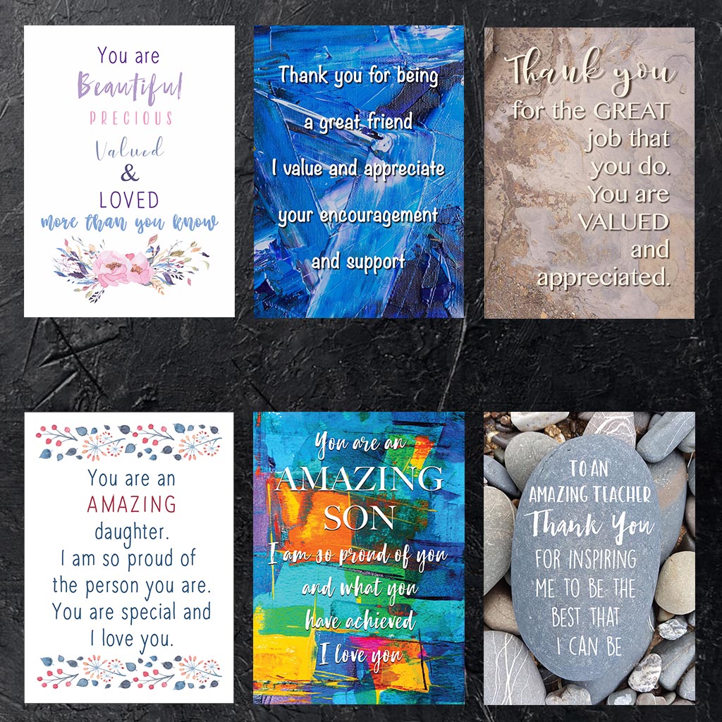 Image of affirmation A7 notecards