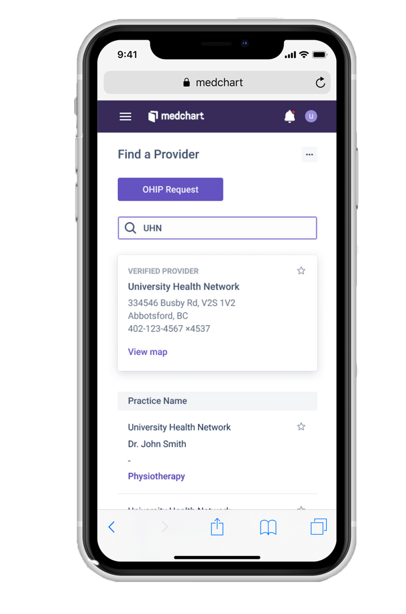 medchart Easily access your health records