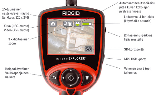 RIDGID microEXPLORER Tarkastuskamera