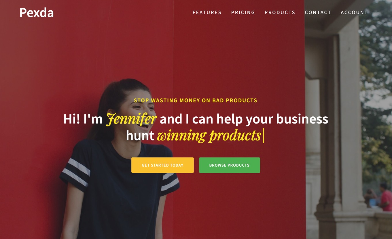 Pexda Niche scraper software for finding trending products to sell