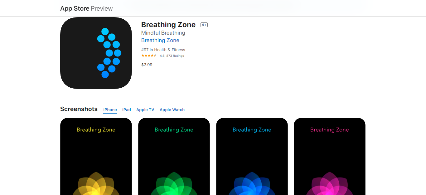 Breathing Zone Best self-care apps of 2020 for working remotely