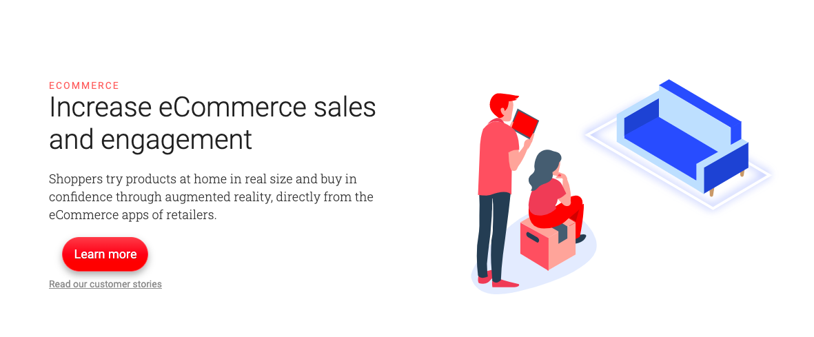 eCommerce trends augmented reality example