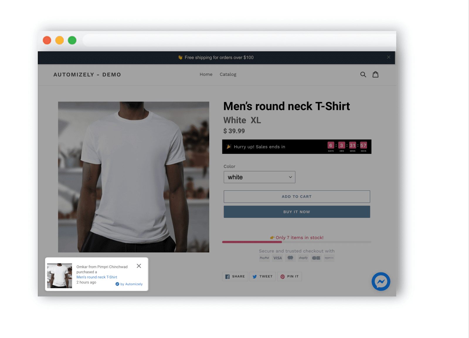 Social Proofing for eCommerce Store