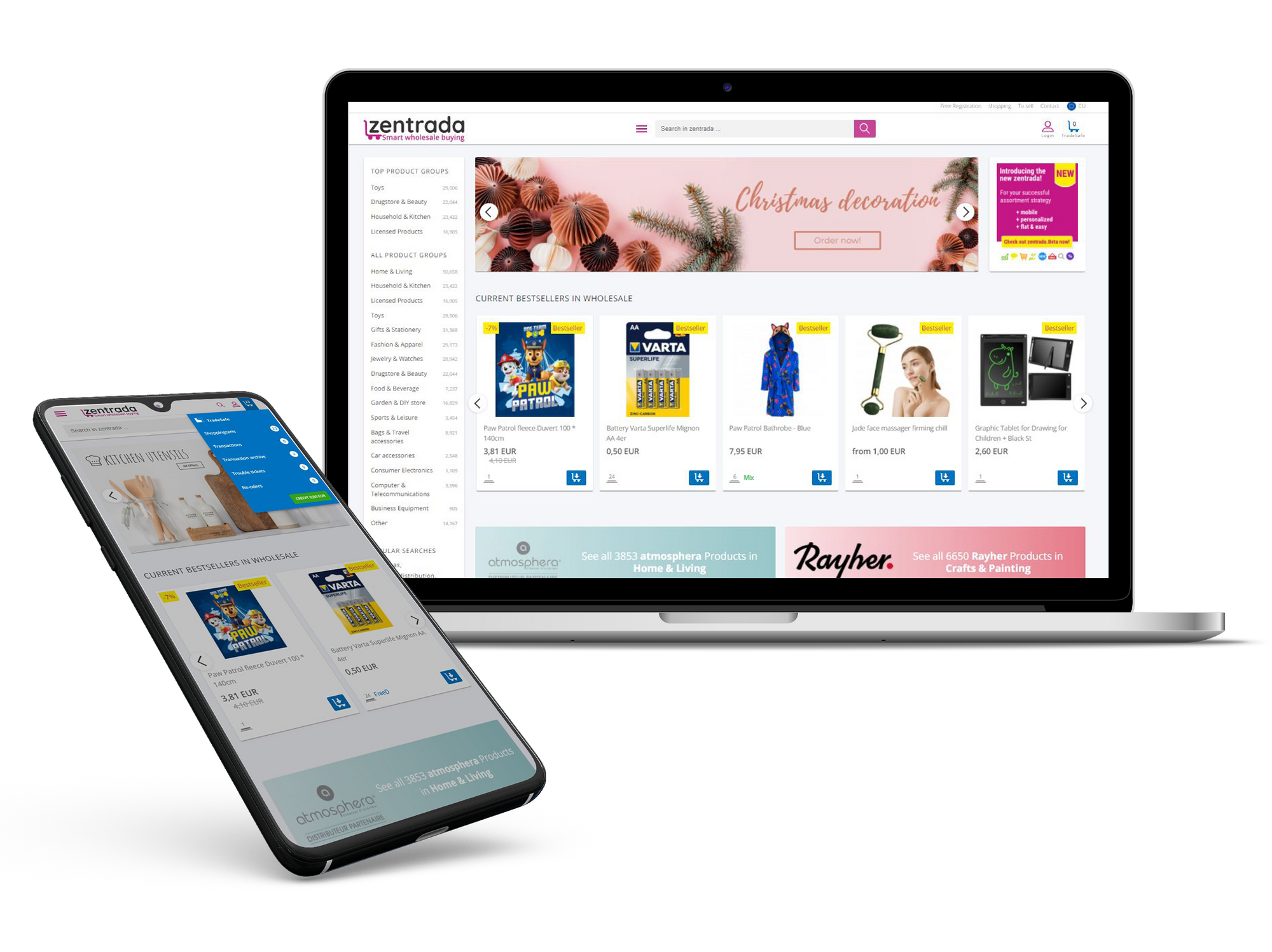 zentrada Wholesale Marketplace for Resellers