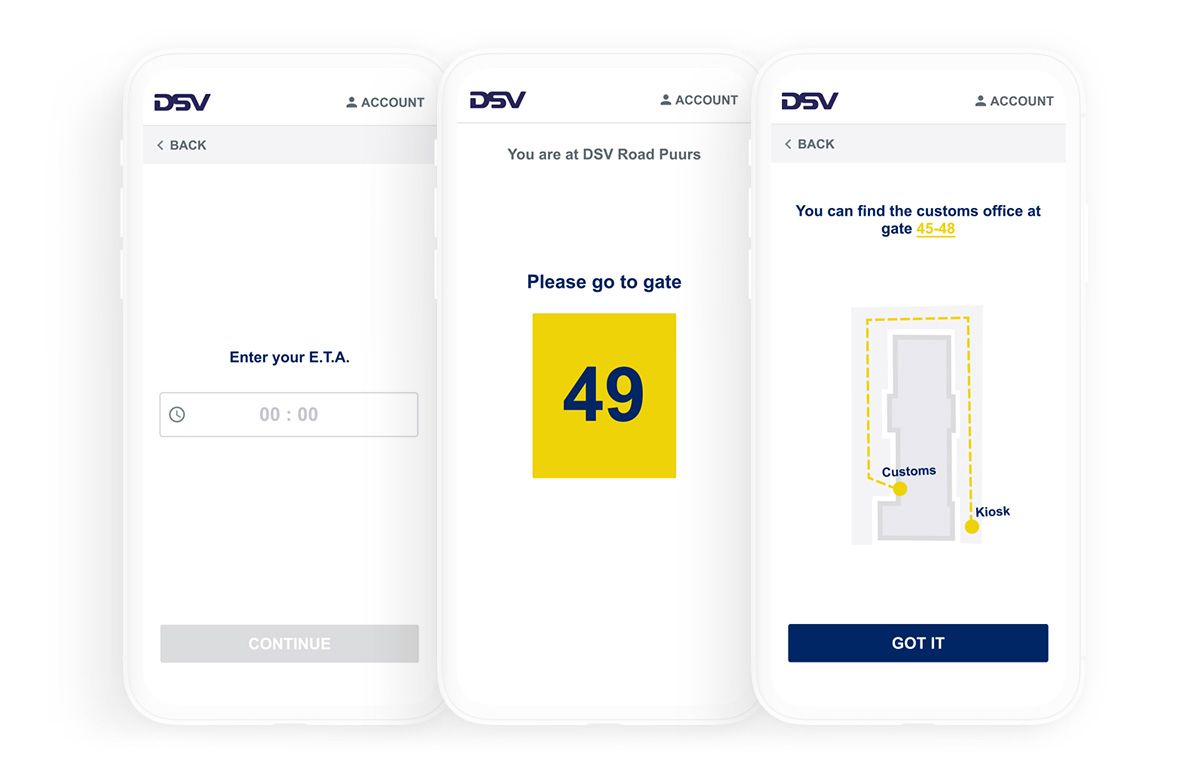 Loading dock slot booking application