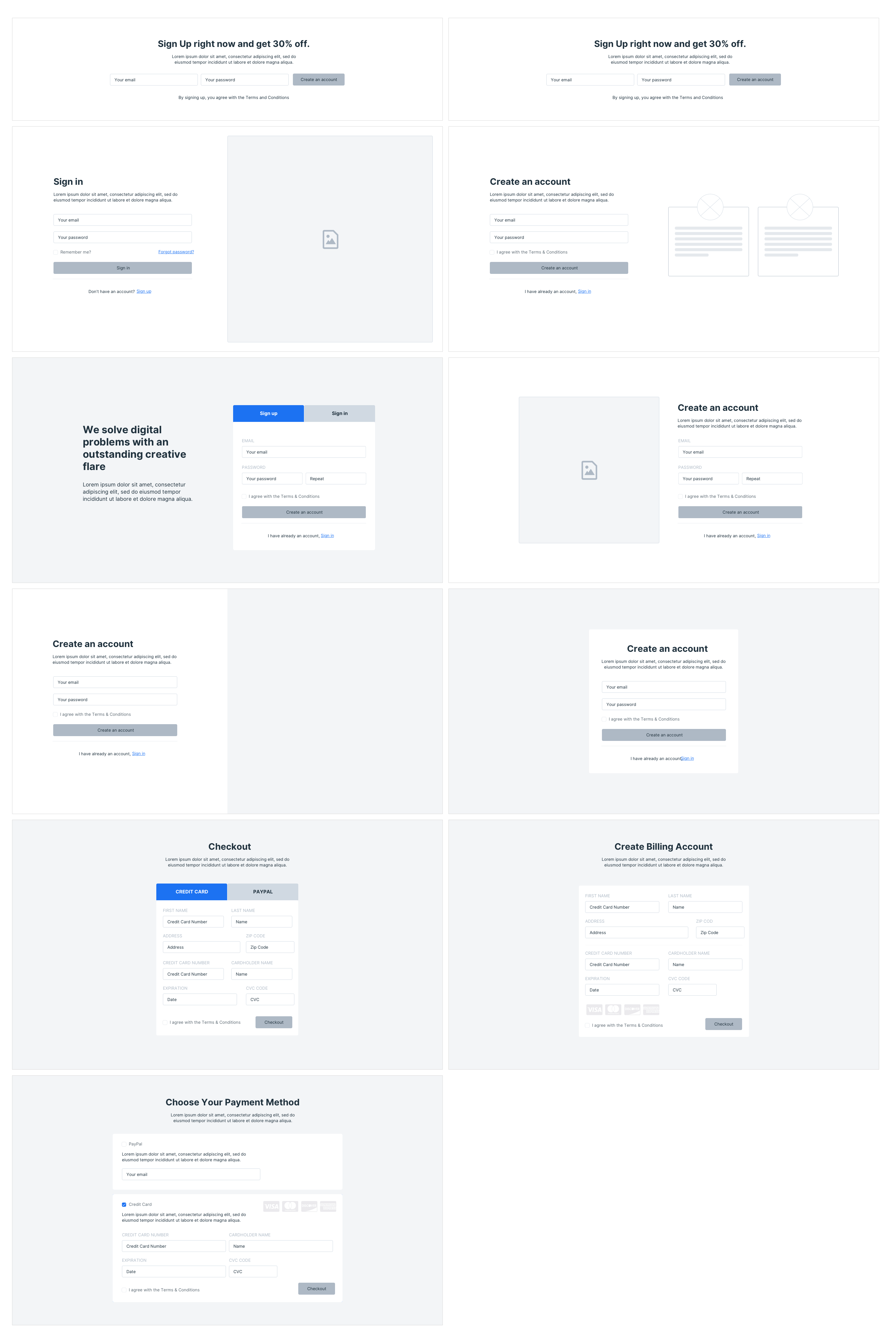 Wireframy Layout Forms