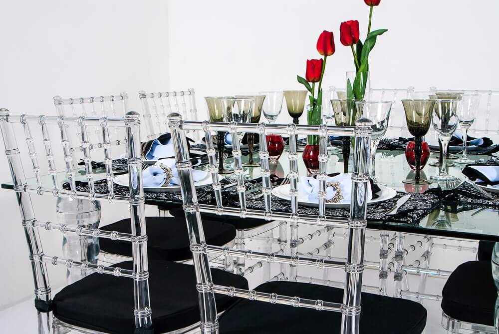 cadeiras transparentes para sala de antar