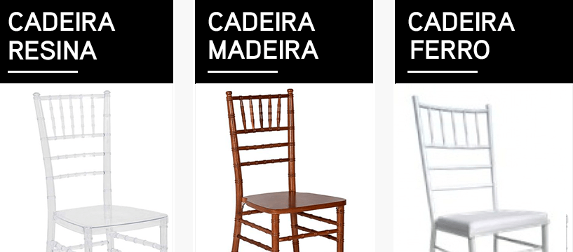 diferenças de materiais de cadeiras